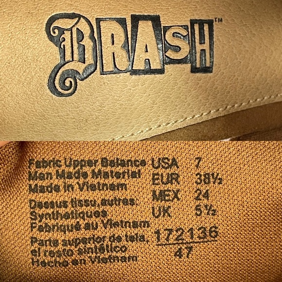 Brash brown faux suede like, buckle, open toe, platform, high heels size 7 - Picture 15 of 17